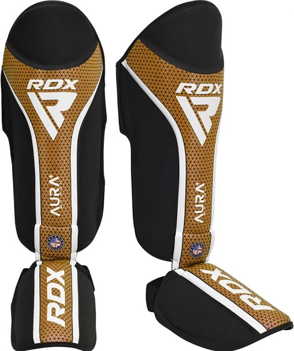 Actual product image Rdx Shin Instep Aura Plus T-17 Black Golden-M (M)