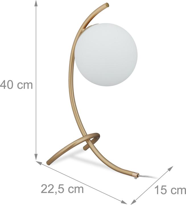 Image du produit Relaxdays lampe de table (E27)