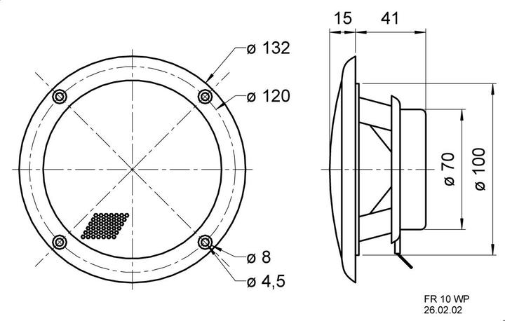 Actual product image Visaton Full range loudspeaker FR 10 WP