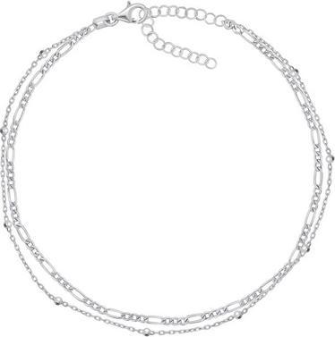 Produktbild Brilio Silver - ANK101W Stylish Silver Leg Double Chain (Nicht-Edelmetall)