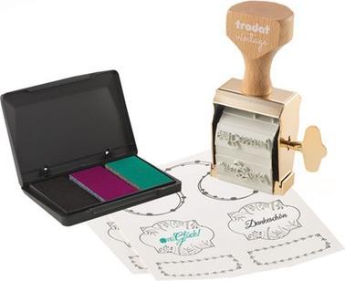 Actual product image Trodat Stamp pad "Congratulations" 3-coloured