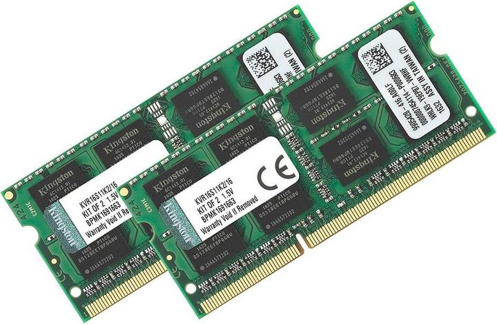 Actual product image Kingston ValueRAM (2 x 8GB, 1600 MHz, DDR3-RAM, SO-DIMM)