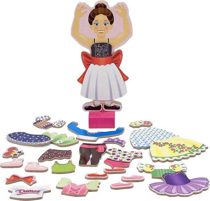 Image du produit Melissa & Doug Magnetique Bois Nina Ballerina 29pcs (fr-de-en-es) (27 pièces)