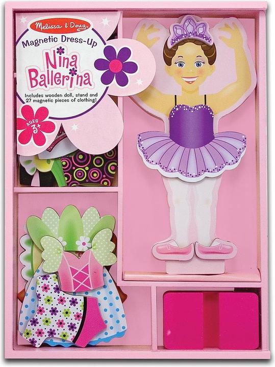 Image du produit Melissa & Doug Magnetique Bois Nina Ballerina 29pcs (fr-de-en-es) (27 pièces)