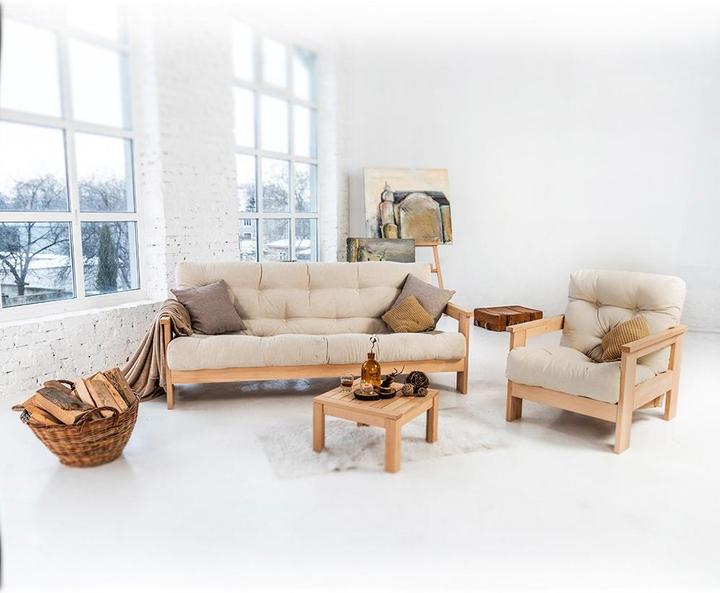 Immagine prodotto Europe & Nature Divano letto in legno - Natura - 140X200 cm - Messico