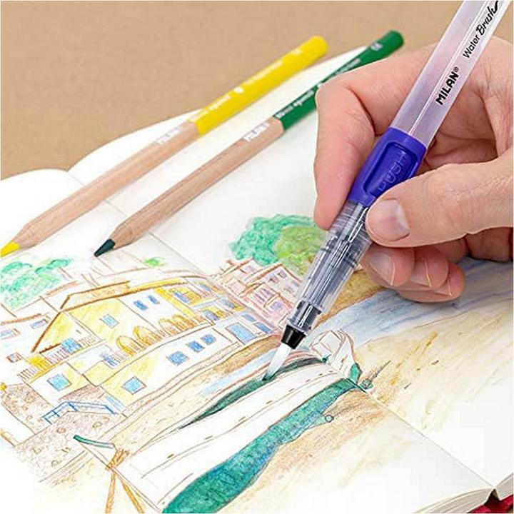 Produktbild Wasserpinsel + 5 Aquarellstifte (Bunt, 1 x)