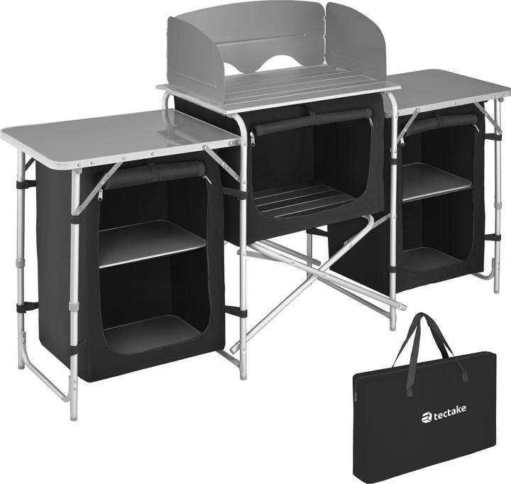 tectake Cuisine de camping 172x52x104cm