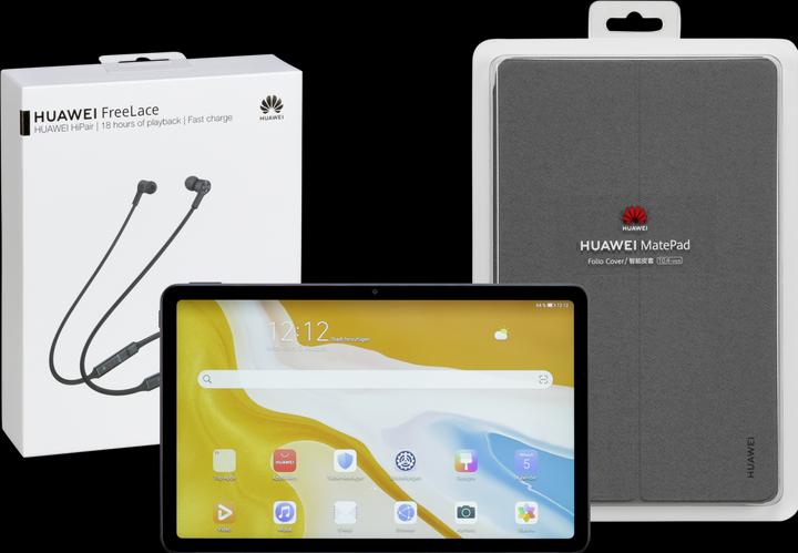 Image du produit Huawei MatePad WiFi 64GB gris avec casque et housse (WLAN uniquement, 10.40", 64 Go, Gris)