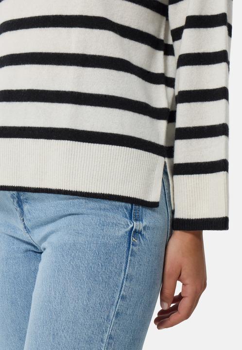 Produktbild Cash-Mere Kaschmir Rundhals Pullover gestreift (XS, S)