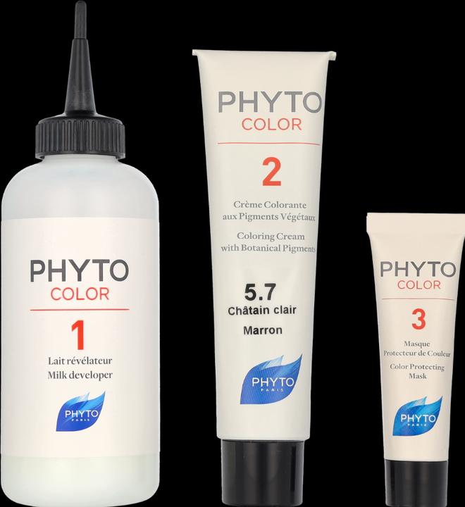 Actual product image Phyto Phytocolor Kit 5.7 (5.7 Brown Light Chestnut)