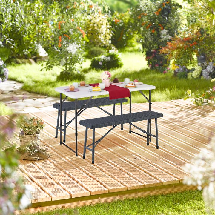 Actual product image Relaxdays 2x beer bench
