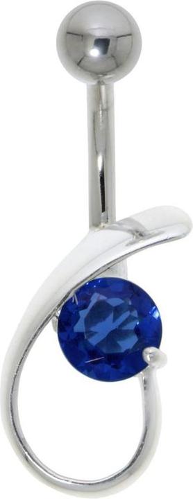 Actual product image Bijouteria Bellypiercing (Stainless steel, Silver 925, Zirconia)