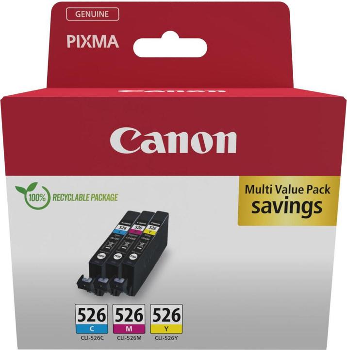 Canon CLI-526 Ink Cartridge C/M/Y Pack (M, C, Y)