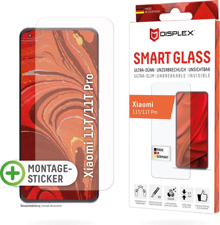 Produktbild Displex Smart Glass, Displayschutzfolie (1 Stück, Xiaomi 11T, Xiaomi 11T Pro)