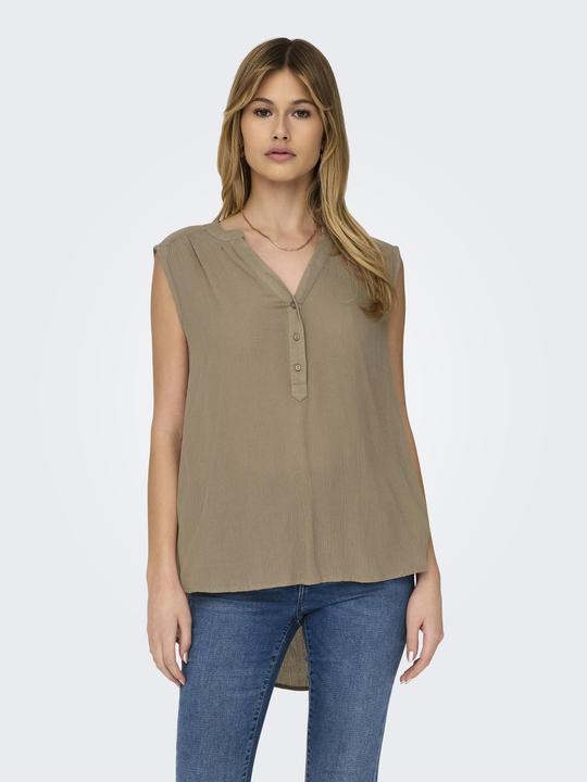 Actual product image Only Regular fit V-neck tank top Top (36)