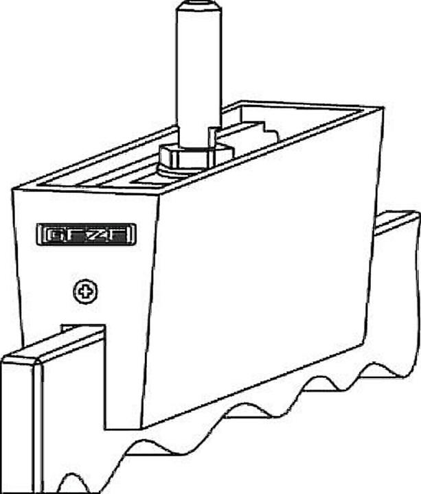 Geze Glasklemmplatte EV1 bis 140 kg