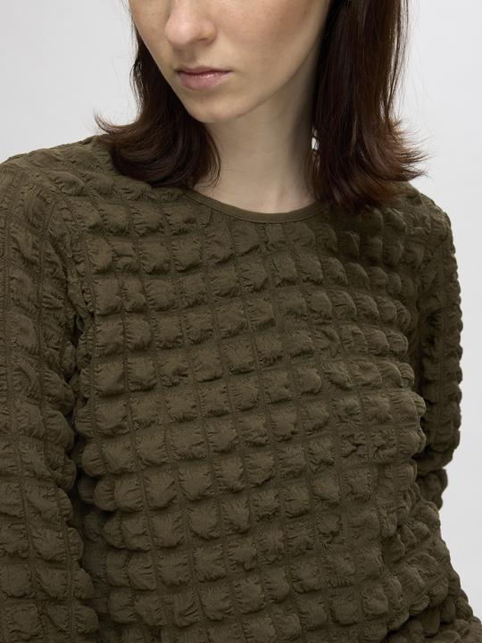 Image du produit Selected Femme Haut texturé avec manches 3/4 (M)