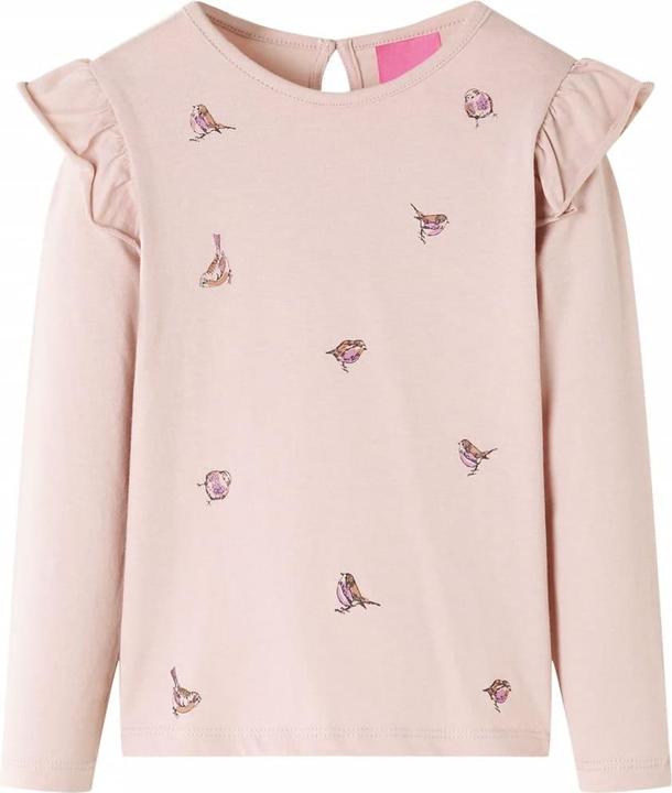 Produktbild VidaXL Kinder-Langarmshirt Rosa 92,Material: 100 % Baumwolle,Farbe (92)
