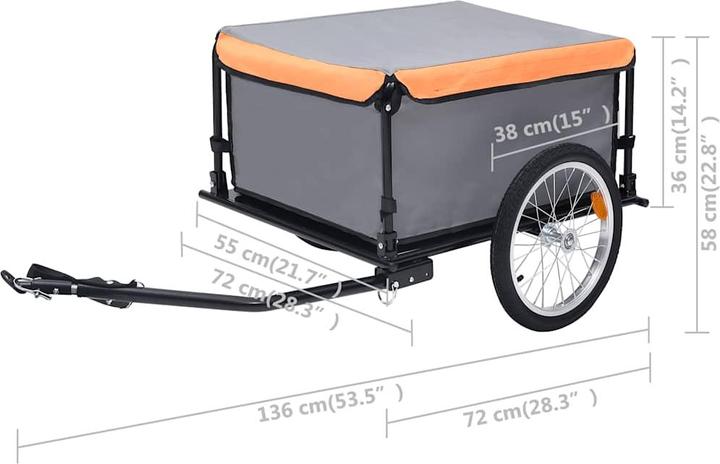 Grau und Orange