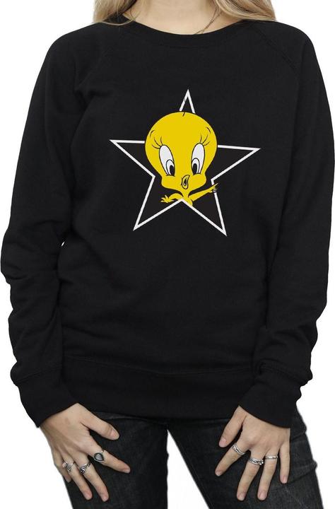 Actual product image Looney Tunes Womens/Ladies Tweety Pie Star Sweatshirt (M)