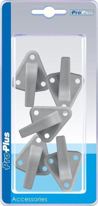 Actual product image ProPlus Tarpaulin hook plastic with eyelet 48x45mm 5pcs in blister pack (4.5 x 6.5 cm)