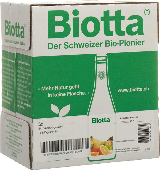Produktbild Biotta Frühstück (6 x 50 cl)
