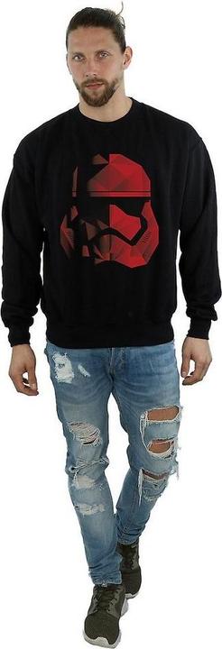 Actual product image Star Wars Mens Stormtrooper Cubist Helmet Sweatshirt (S)