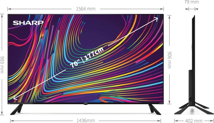 Produktbild Sharp 70CL5EA (70", LCD, 4K, 2021)