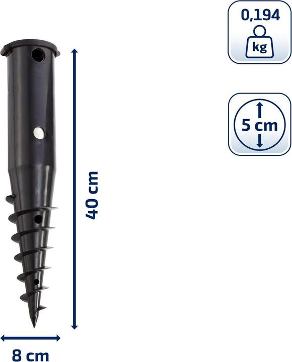 Produktbild Leifheit Bodendübel mit Eindrehstange
