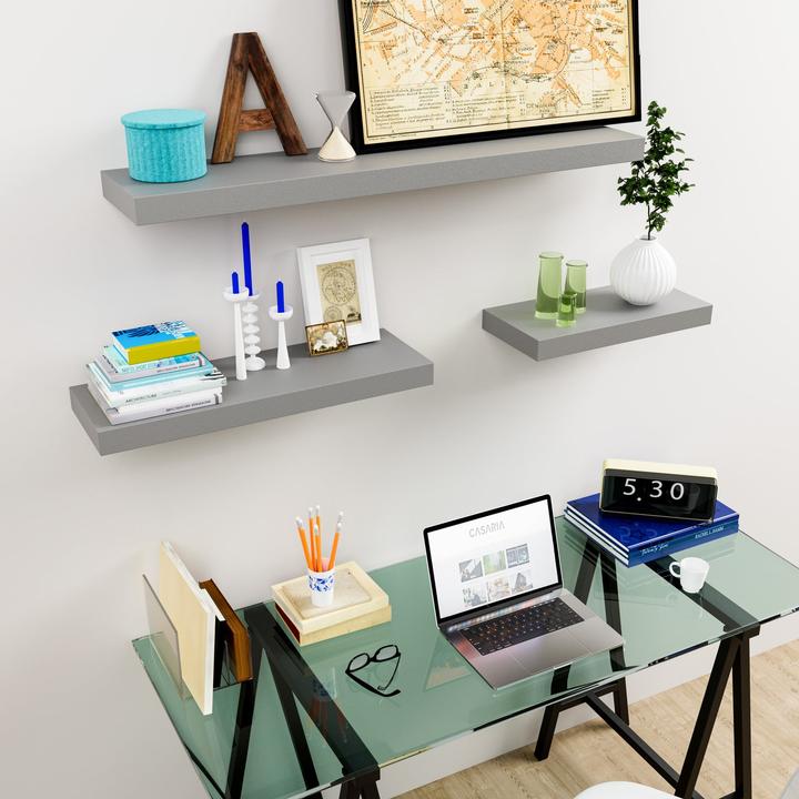 Actual product image Casaria 2x Floating Shelves (90 x 23 x 3.8 cm)