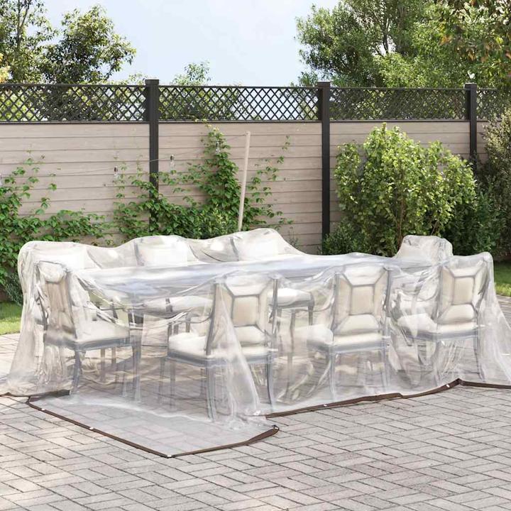 Produktbild VidaXL Transparente Plane mit Ösen 5x5 m Polyethylen durchsichtige Plane (500 x 500 cm)