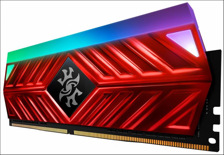 Actual product image Adata XPG Spectrix D41 DDR4 8GB 3200 288pin RED (2 x 8GB, 3200 MHz, DDR4-RAM, DIMM)