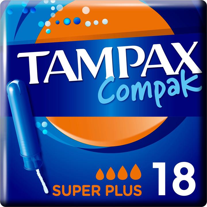 Actual product image Tampax Tampons Compak Super Plus (18 x, Large)