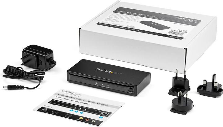 Image du produit StarTech Convertisseur S-Vidéo ou Composite vers HDMI avec audio - 720p - NTSC et PAL (Commutateur vidéo)