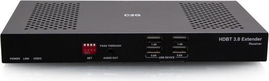 Immagine prodotto C2G Scatola dell’estensore TX HDMI HDBaseT + da USB-B a A + RS232 su Cat a scatola RX (18 Gbps) 4K 60 Hz