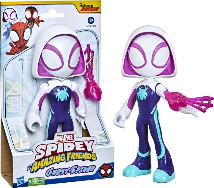 Actual product image Hasbro Spidey and His Amazing Friends Super-sized Ghost Spider Action Figure, Superhero Toy For