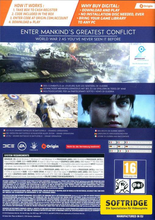 Immagine prodotto EA Games Battlefield V (PC, Multilingue)
