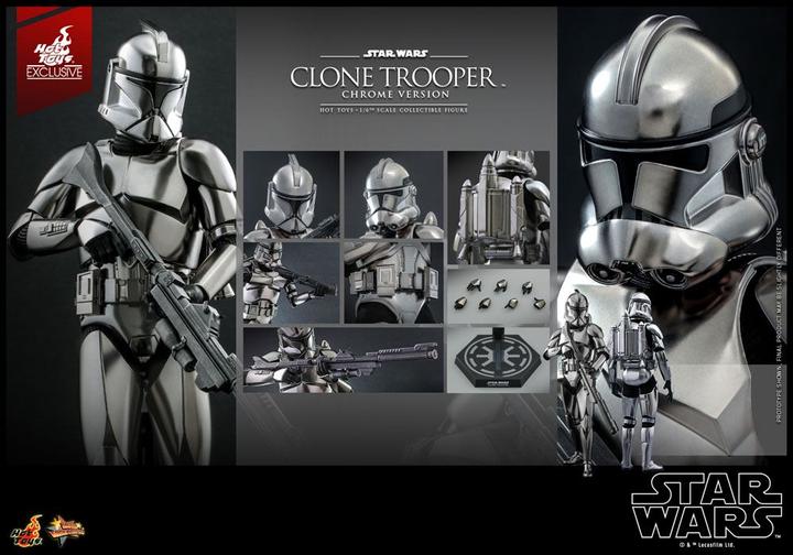 Produktbild Hot Toys Star Wars figurine 1/6 Clone Trooper (Chrome Version) 30 cm