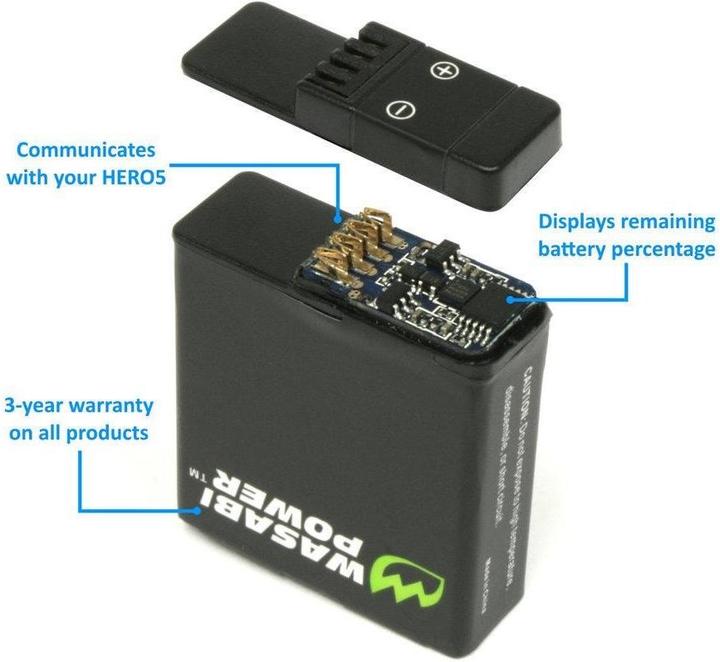 Produktbild Wasabi Power GoPro Hero 5/6 (GoPro Hero 5)