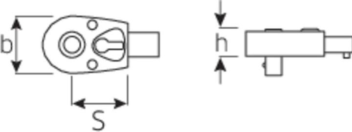 Immagine prodotto Stahlwille Cricchetto da infilare 1/4 (6,3 mm) 72 (1/4")