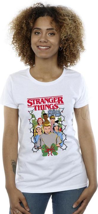 Immagine prodotto Netflix Stranger Things Christmas Poster Maglietta Donna (L)