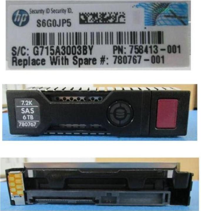 Actual product image HPE DRV HD 6TB 6G 7.2K 3.5 SAS (6 TB, 3.5")