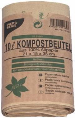 Immagine prodotto Papstar Sacchetto per compost (10 x, 10 l)