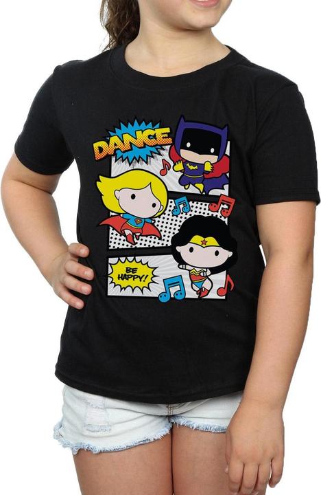 Immagine prodotto Chibi Super Friends Dance Maglietta Ragazze (128)