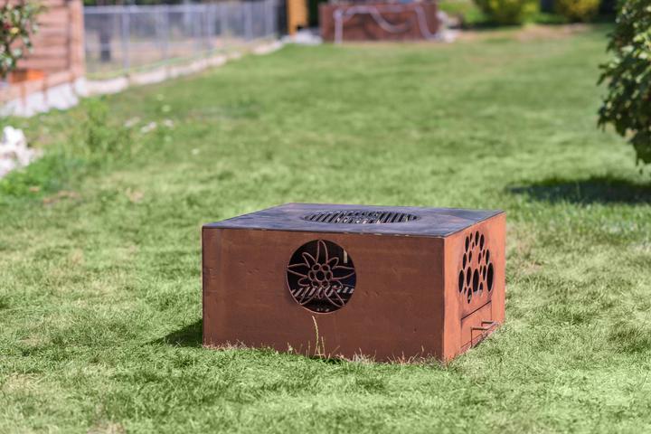 Actual product image Eldur Garden Fire Pro Cube (70 cm)