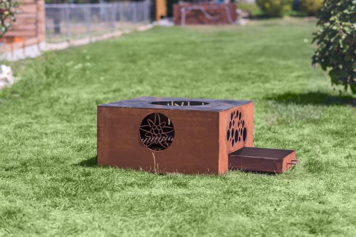 Actual product image Eldur Garden Fire Pro Cube (70 cm)