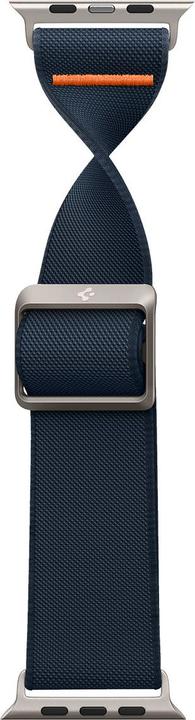 Actual product image Spigen Fit Lite Band for Apple Watch Series 42, 44, 45, 49 mm - navy (42 mm, 44 mm, 45 mm, 49 mm, Nylon, Fabric, Stainless steel)