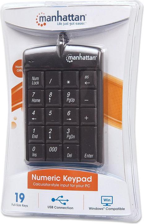 Actual product image Manhattan 176354 (Numeric keypad, Cable)