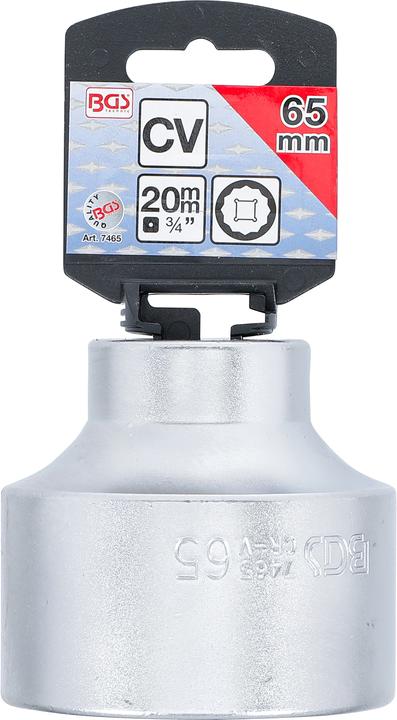 Actual product image BGS Socket, 12-Point 20 mm (3/4") Drive 65 mm (65 mm)