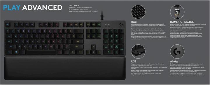 Produktbild Logitech G G513 Tactile RGB (CH, Kabelgebunden)